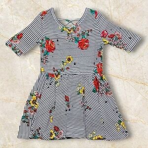 Dot Dot Smile Garden Stripes Ballerina Dress Size 2T Toddler Girls